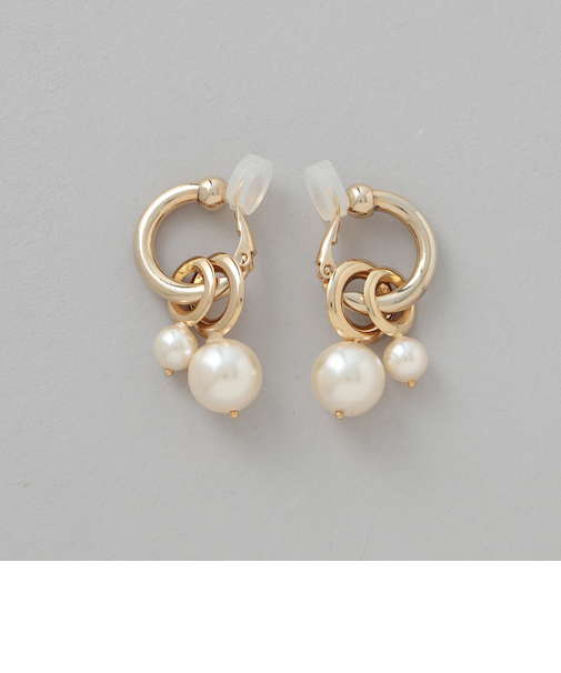 リングパールイヤリング