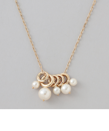 リングパールネックレス