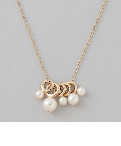 リングパールネックレス