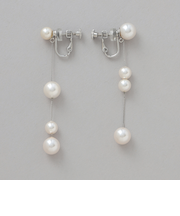 アシンメトリーパールイヤリング
