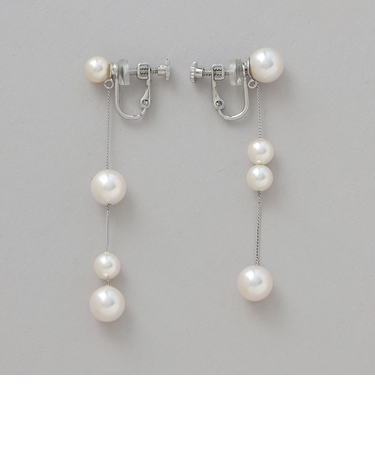 アシンメトリーパールイヤリング
