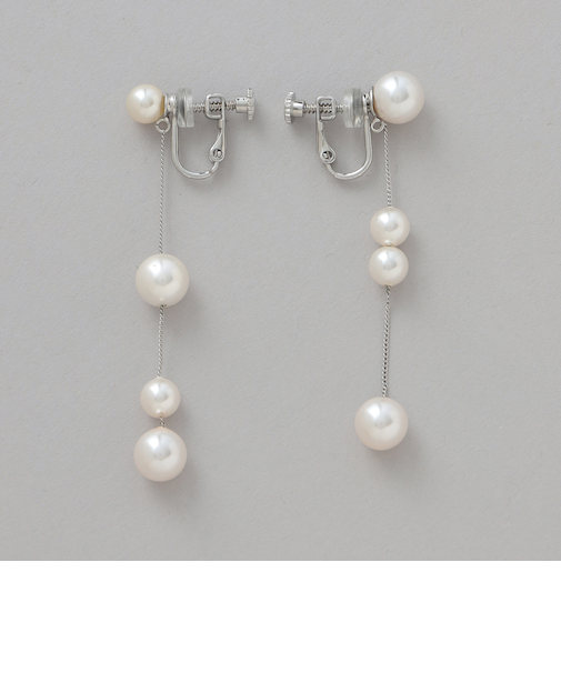 アシンメトリーパールイヤリング