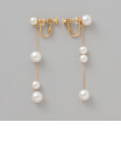 アシンメトリーパールイヤリング