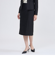 ウールシルクタッサー タイトスカート