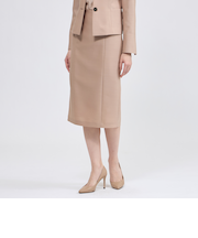 ウールシルクタッサー タイトスカート