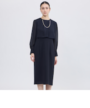 シフォンレイヤードドレス