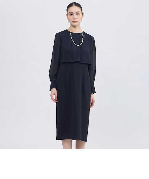 シフォンレイヤードドレス