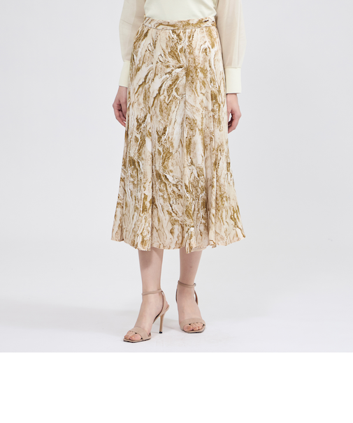 マーブルプリント マーメイドスカート