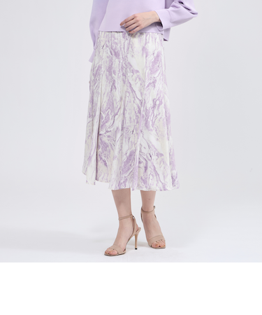 マーブルプリント マーメイドスカート