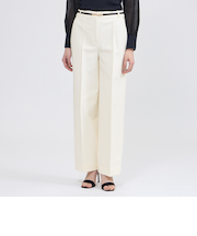 2WAYダブルクロス ワイドストレートパンツ