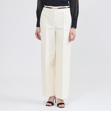 2WAYダブルクロス ワイドストレートパンツ