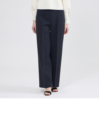 2WAYダブルクロス ワイドストレートパンツ