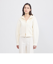 ライトコットンダンボール ジップアップフーディー