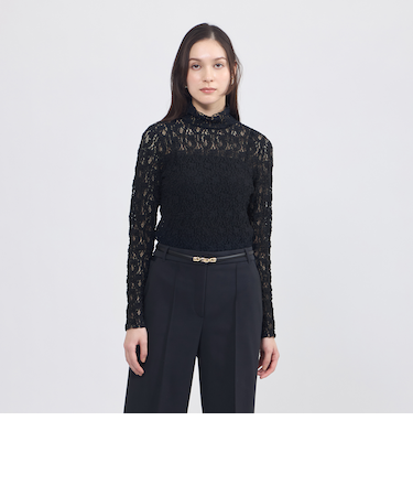 ストレッチレース シアーカットソー