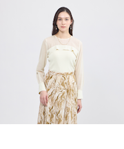 【La maglia】 シアーコンビニットプルオーバー