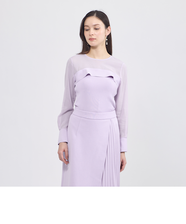 【La maglia】 シアーコンビニットプルオーバー