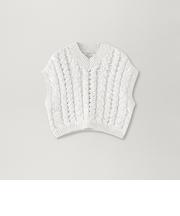 【near.nippon】ケーブルニットベスト《WEB＆EPOCA THE SHOP店舗限定》
