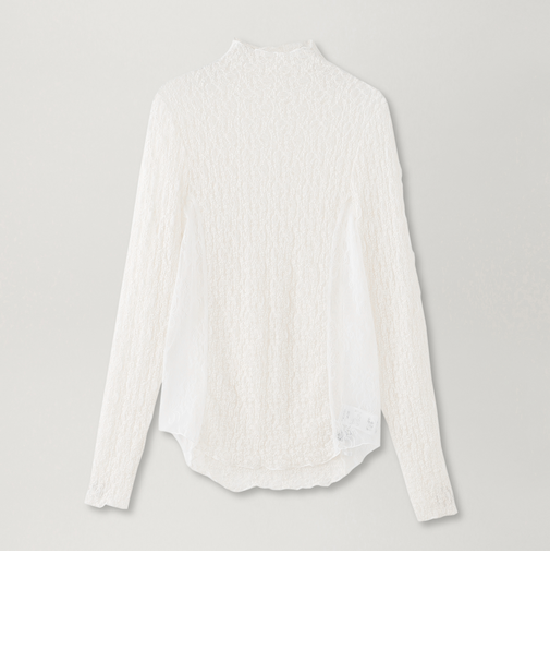 【near.nippon】ストレッチレース切替トップス《WEB＆EPOCA THE SHOP店舗限定》