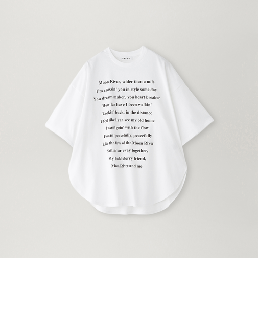 【SACRA】ラウンドヘムカットソー《WEB＆EPOCA THE SHOP店舗限定》