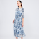 フィオーレローンプリント カシュクールワンピース