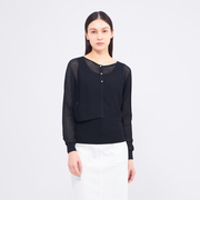 レイヤードアンサンブルニット