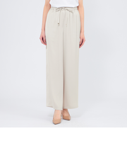 ドレープサテン ワイドパンツ