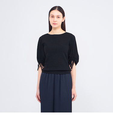 シャーリングニット プルオーバー