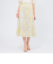 フィオーレレースプリント フレアスカート
