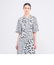 デイジープリント フレアスリーブブラウス