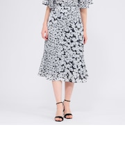 デイジープリント Aラインスカート