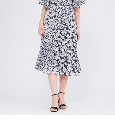 デイジープリント Aラインスカート