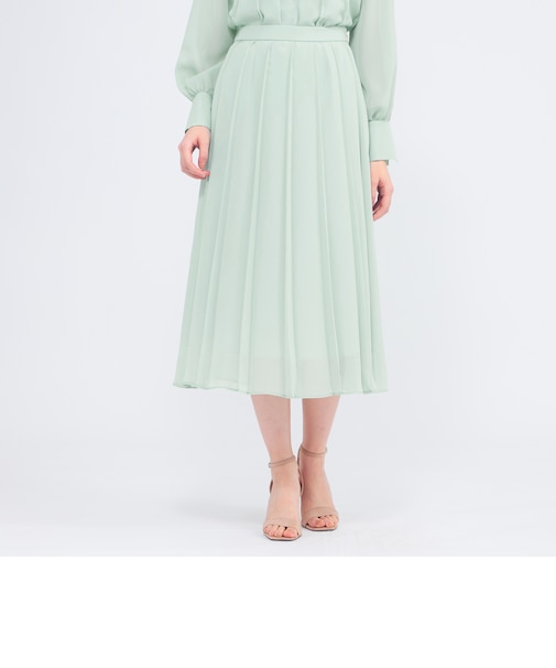 エアリーシフォン プリーツスカート