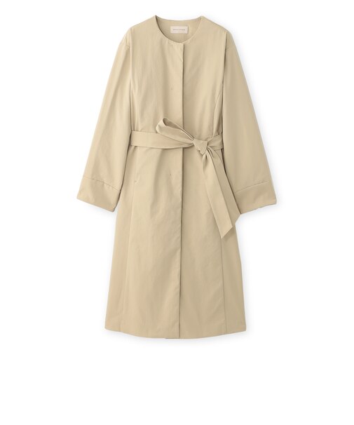 【EPOCA STORIA】ノーカラーツイルコート《WEB&EPOCA THE SHOP店舗限定》