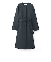 【EPOCA STORIA】ノーカラーツイルコート《WEB&EPOCA THE SHOP店舗限定》