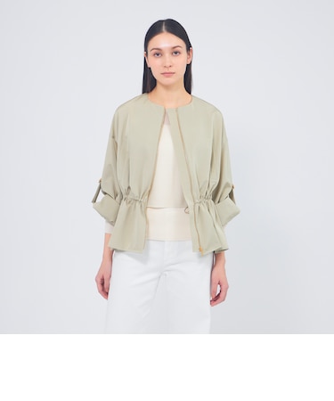 グログランタフタ ジップアップブルゾン