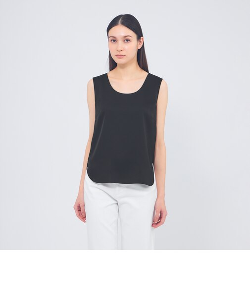 バックサテンジョーゼット タンクトップブラウス