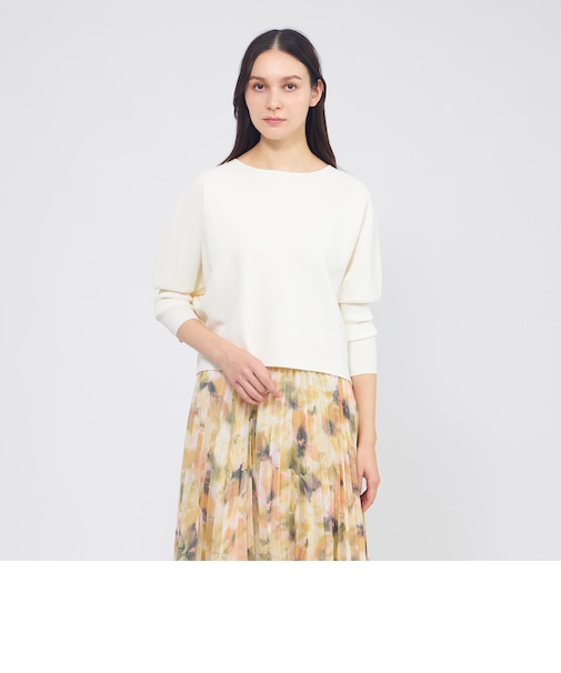 ロングリブスリーブニット プルオーバー