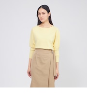 ロングリブスリーブニット プルオーバー