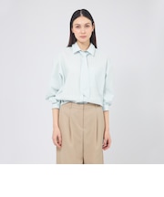 カラーコットンストライプシャツ