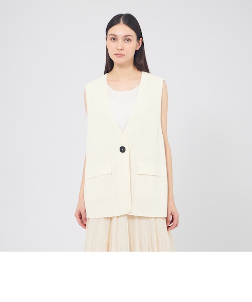 レーヨンナイロン ニットジレ