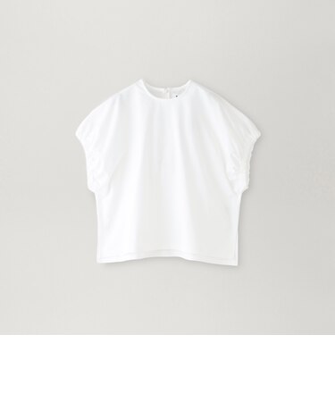 【SACRA】ギャザースリーブカットソー《WEB＆EPOCA THE SHOP店舗限定》