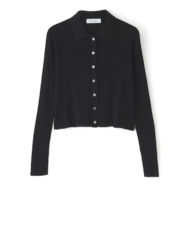 【SACRA】ポロニットカーディガン《WEB＆EPOCA THE SHOP店舗限定》