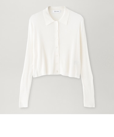 【SACRA】ポロニットカーディガン《WEB＆EPOCA THE SHOP店舗限定》