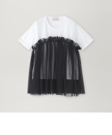 【EPOCA STORIA】チュールコンビカットソー《WEB＆EPOCA THE SHOP店舗限定》