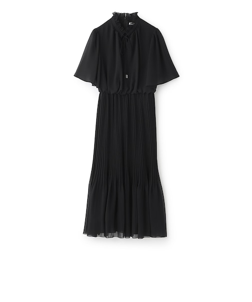 ドライジョーゼット プリーツワンピース