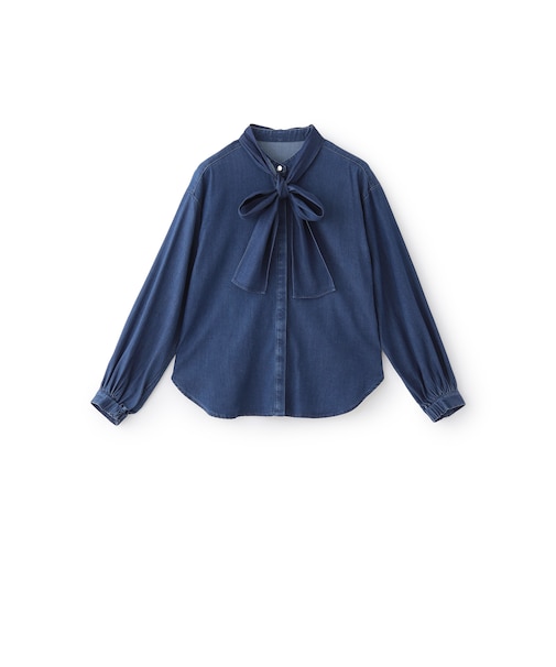 【EPOCA STORIA】テンセルダンガリーブラウス《WEB＆EPOCA THE SHOP店舗限定》