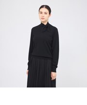 ハイツイストストレッチ リボンタイニット