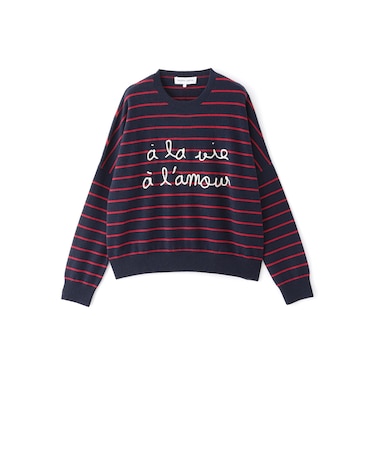 【MAISON LABICHE】カシミヤボーダーニット《WEB＆EPOCA THE SHOP店舗限定》