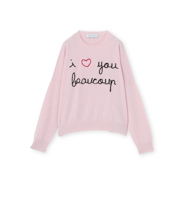 【MAISON LABICHE】カシミヤピンクニットプルオーバー《WEB＆EPOCA THE SHOP店舗限定》
