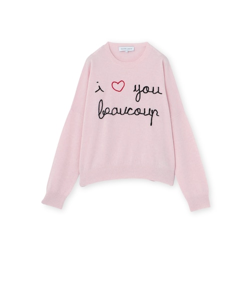 【MAISON LABICHE】カシミヤピンクニットプルオーバー《WEB＆EPOCA THE SHOP店舗限定》